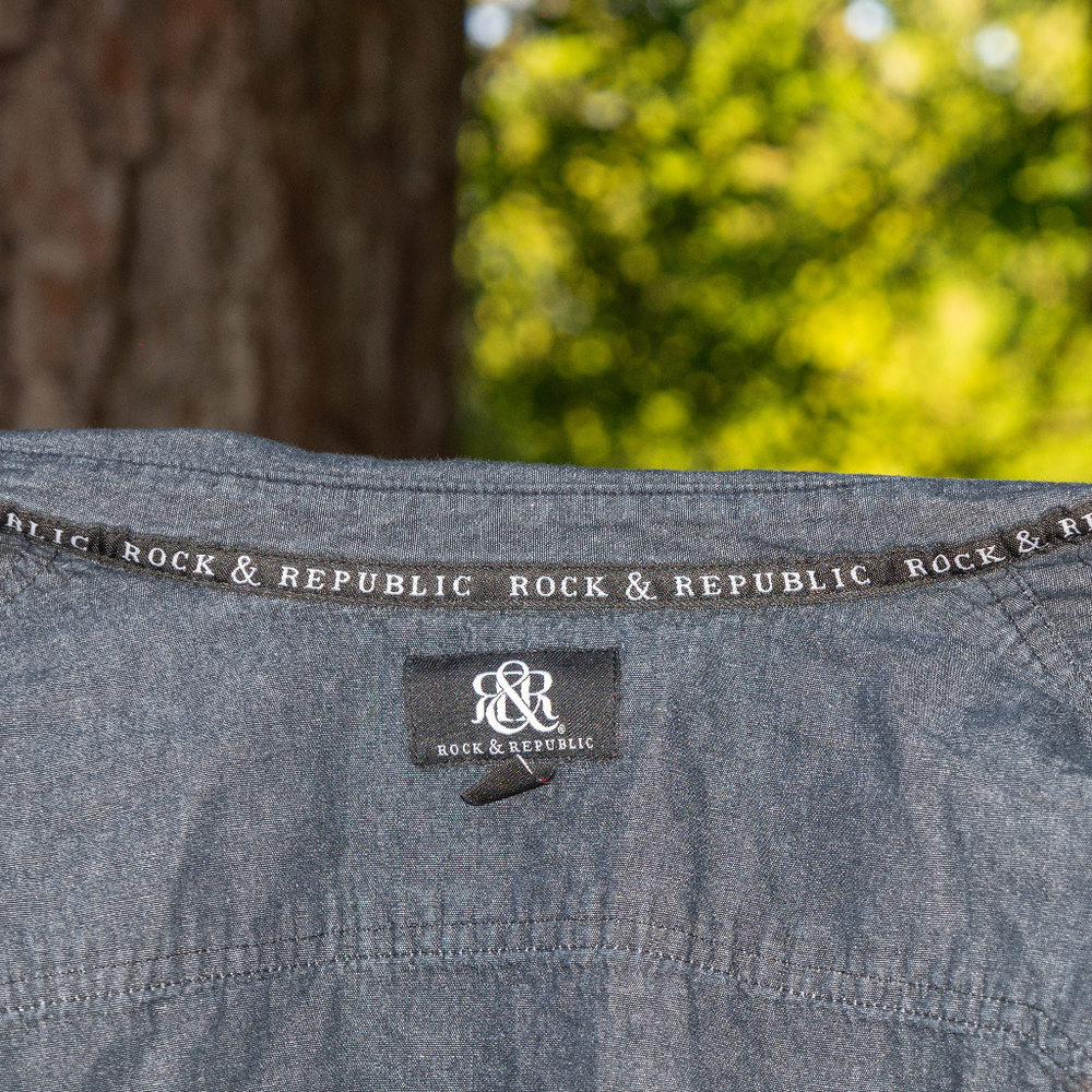 Rock & Republic Button Down Shirt (gray) - Picture 3 of 3